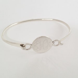 Graduation Jewelery - Monogram Bangle Bracelet Personalized for Free