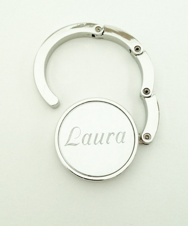 Purse Hanger Personalized With Name or Monogram Bridesmaid Etsy