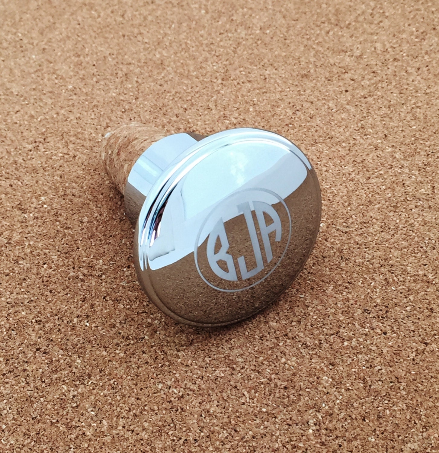 Monogrammed Silver Wine Stopper and Pourer Engraved Holiday Etsy