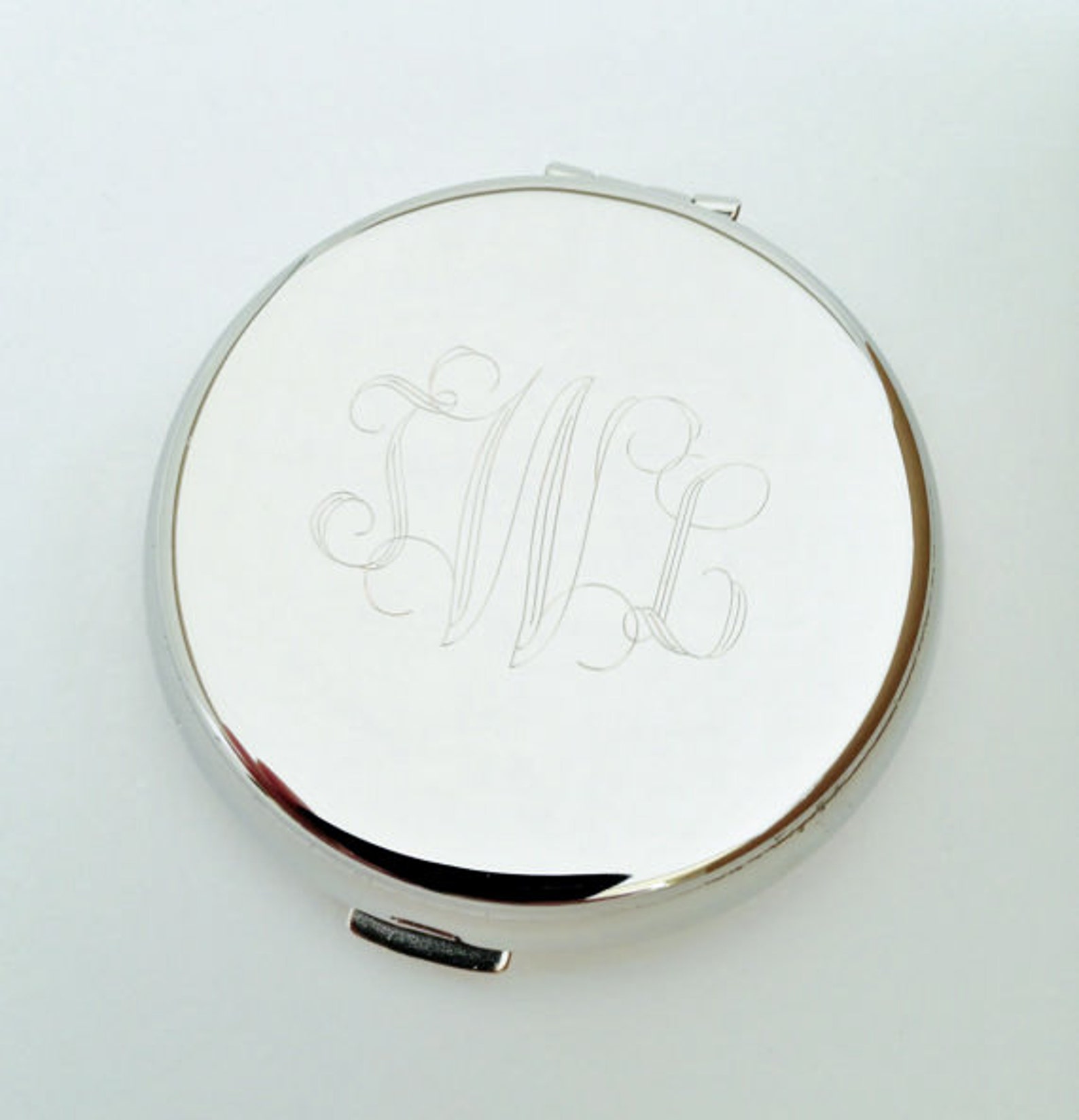 Engraved Compact Mirror Personalized Bridesmaid Mother of Etsy