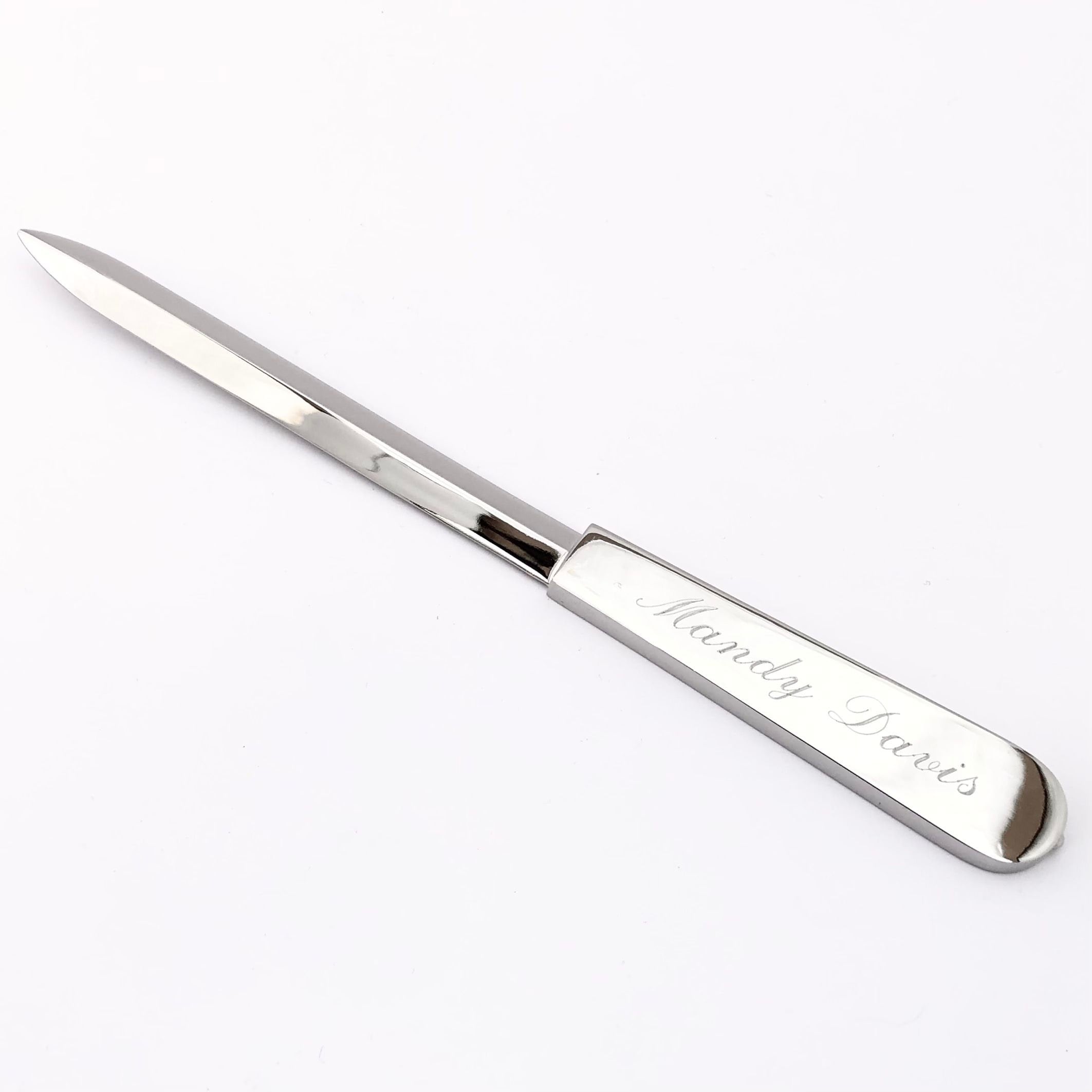 Personalized Letter Opener - Reverse Curl