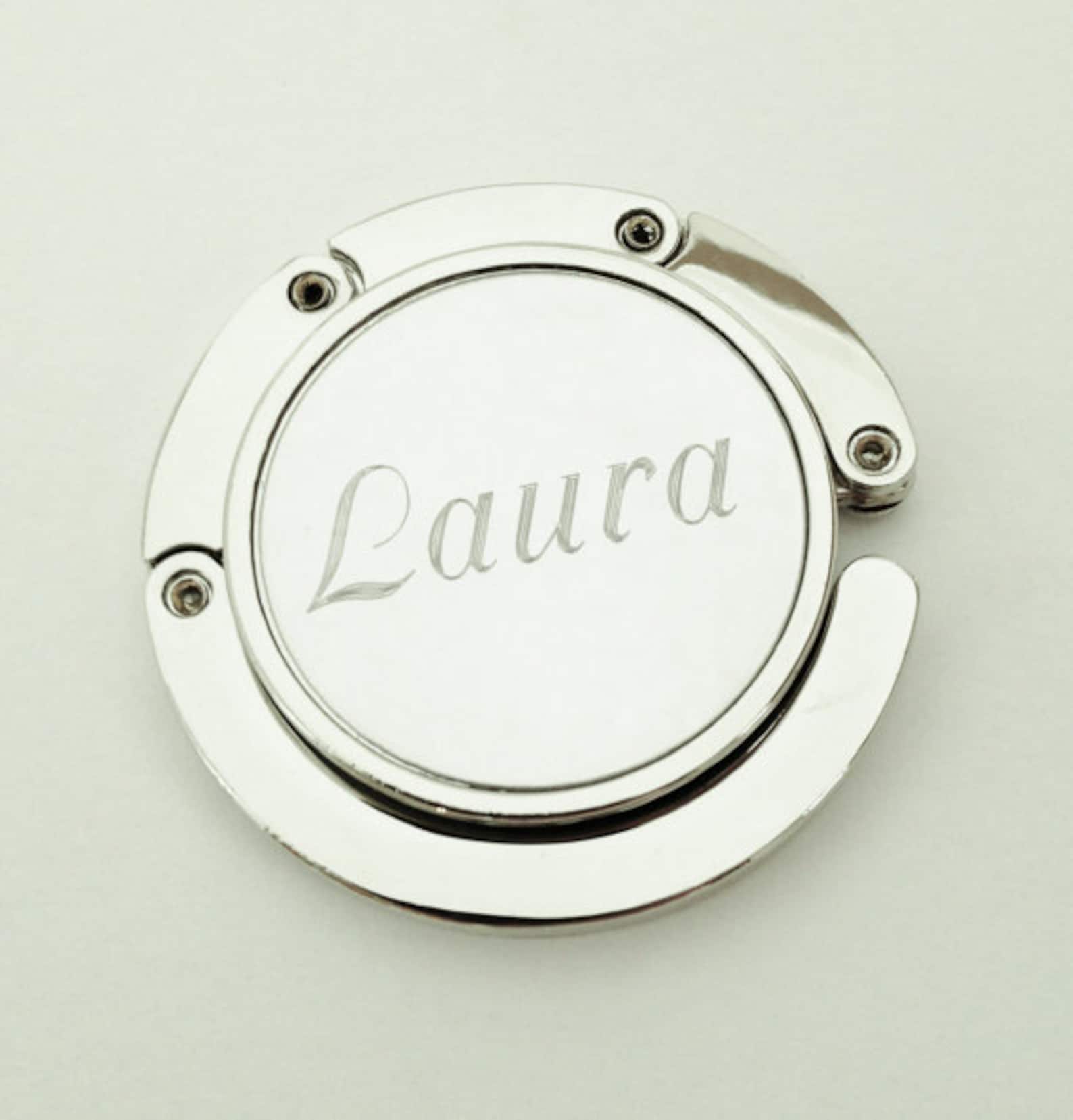 Folding Bag Hanger Personalized With Monogram for Bridesmaid Etsy