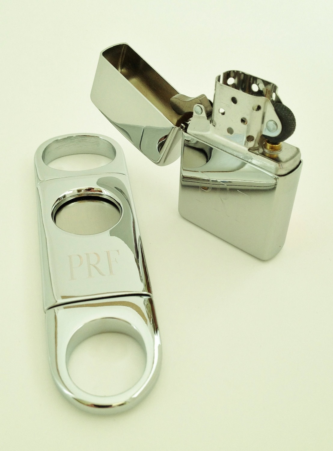 Monogram Cigar Cutter And Zippo Lighter Sets Father of the Etsy
