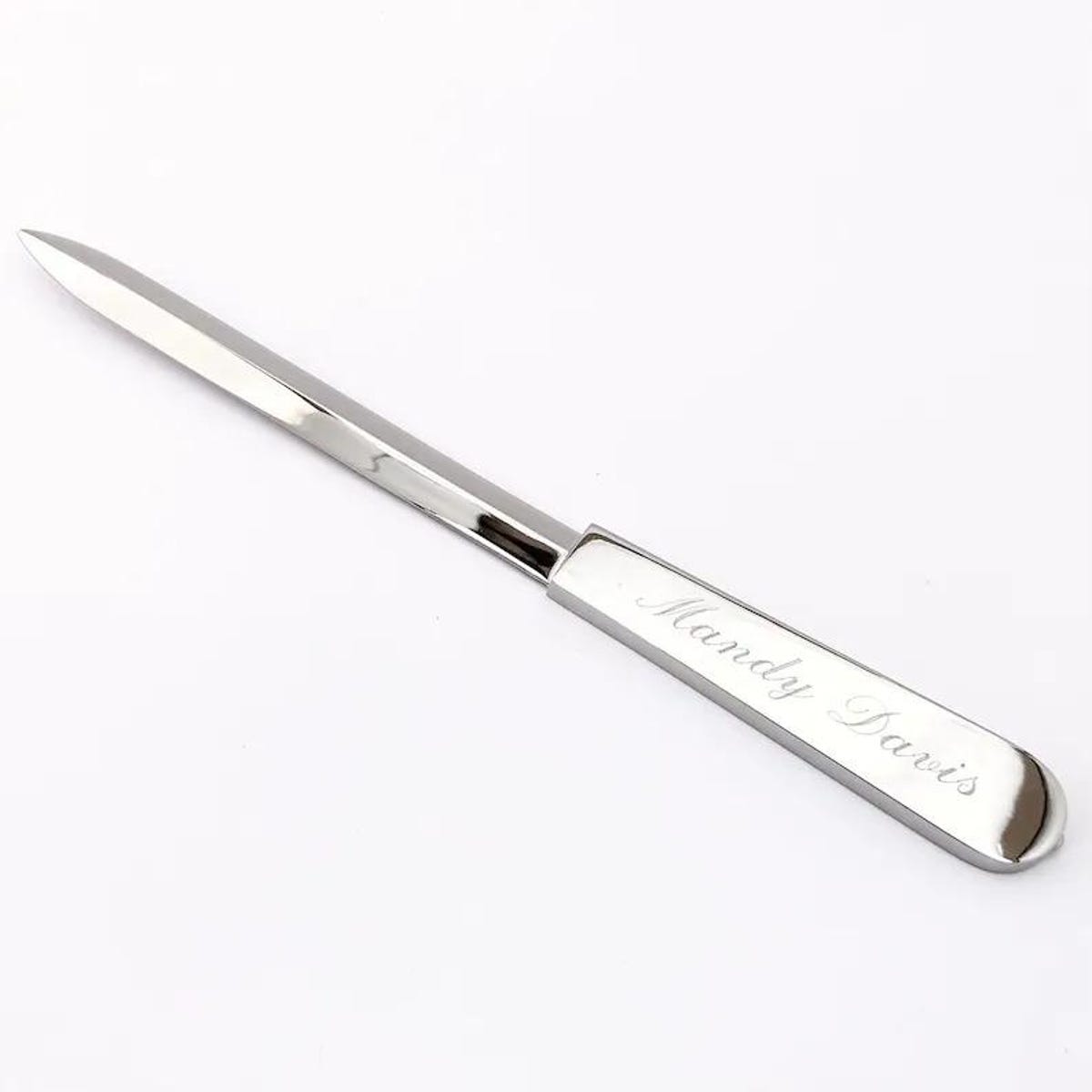 Personalized Letter Opener Monogram Engraved Custom Gift - Etsy