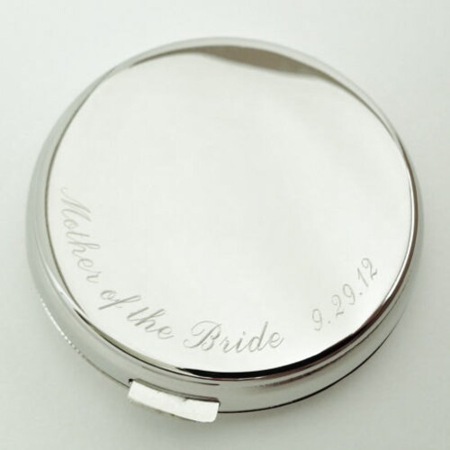 Engraved Compact Mirror Personalized Gift for Bridesmaid Etsy