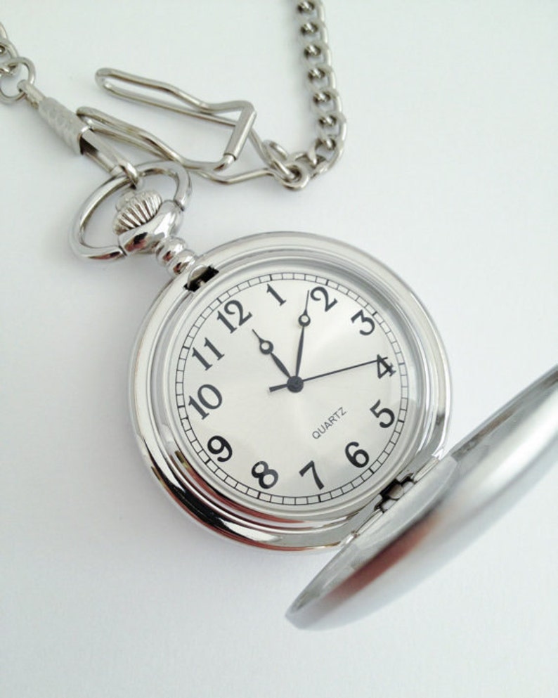 Groom Gift Idea Mens Engraved Pocket Watch Groomsmen Gift Etsy