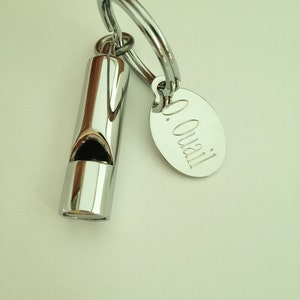 Personalized Whistle Key Chain Safety Gift