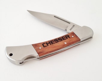 Personalized Pocket Knife Engraved Monogrammed Groomsmen Gifts for Men