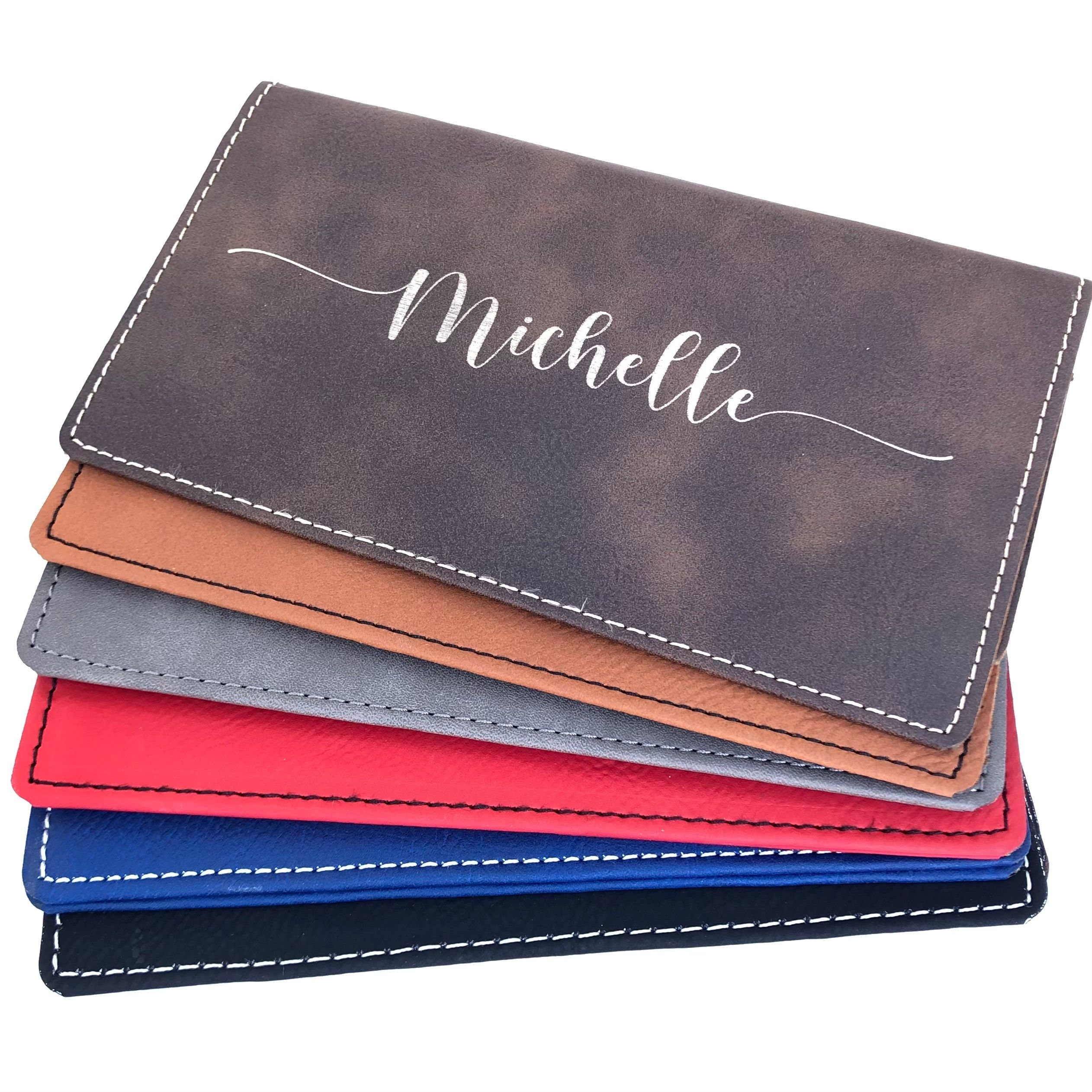 Custom Checkbook Cover Personalized in Fancy Script 6 Color Choices ...