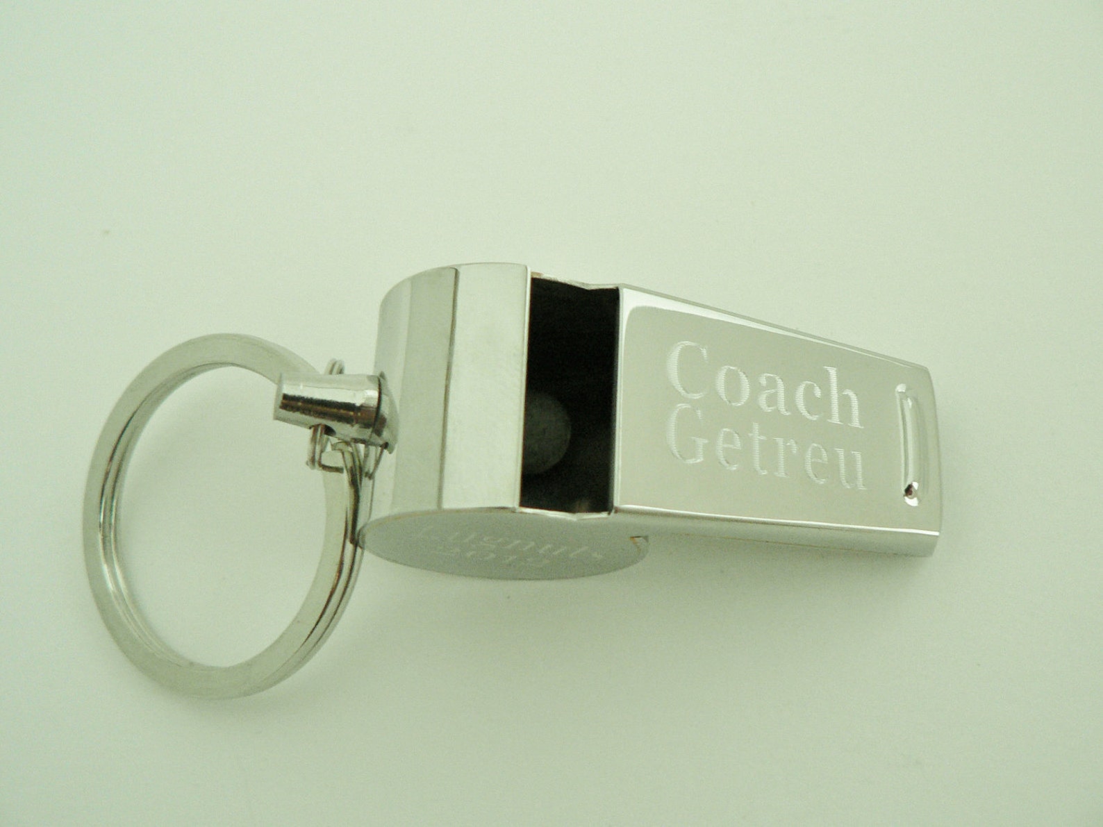 Coaches Whistle Keychain Custom Engraved Teachers Gift Etsy