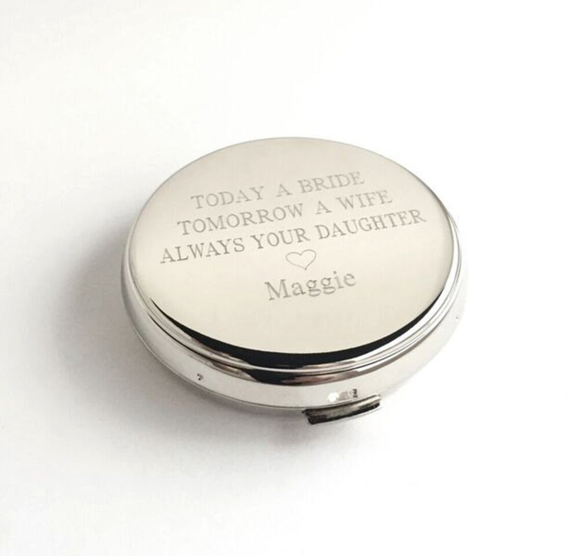 Personalized Compact Mirror Engraved for Bridesmaids Etsy