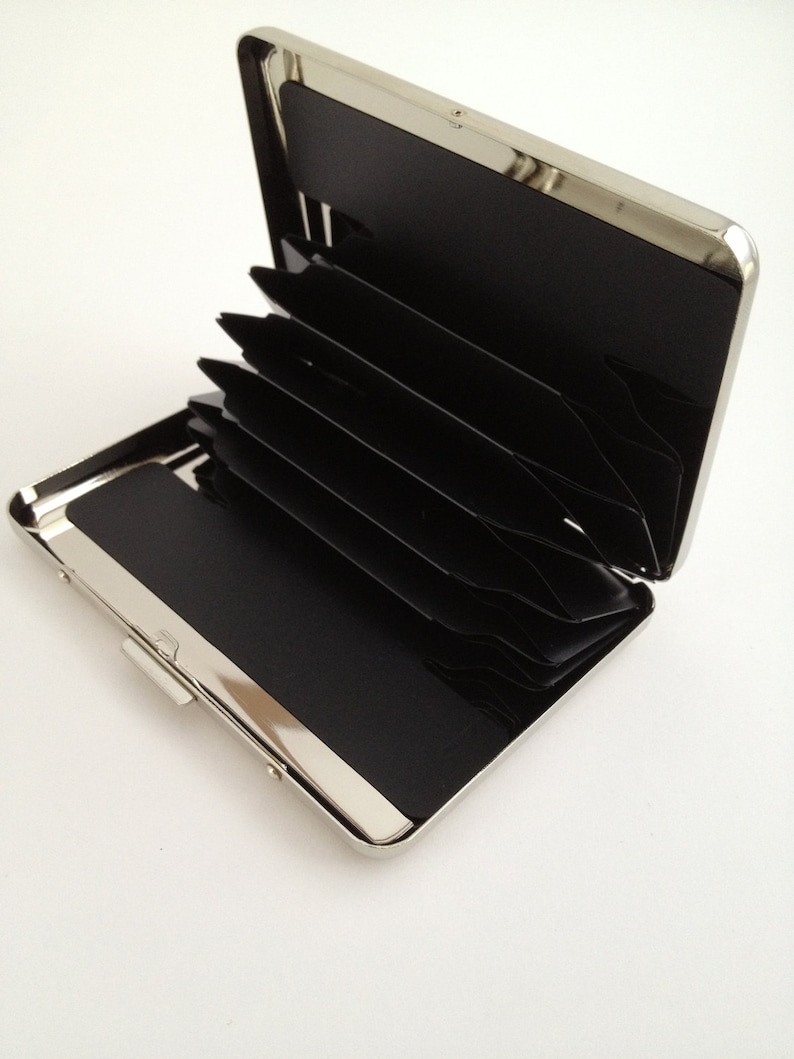 Personalized Card Holder Wallet Accordian Style Monogrammed Etsy