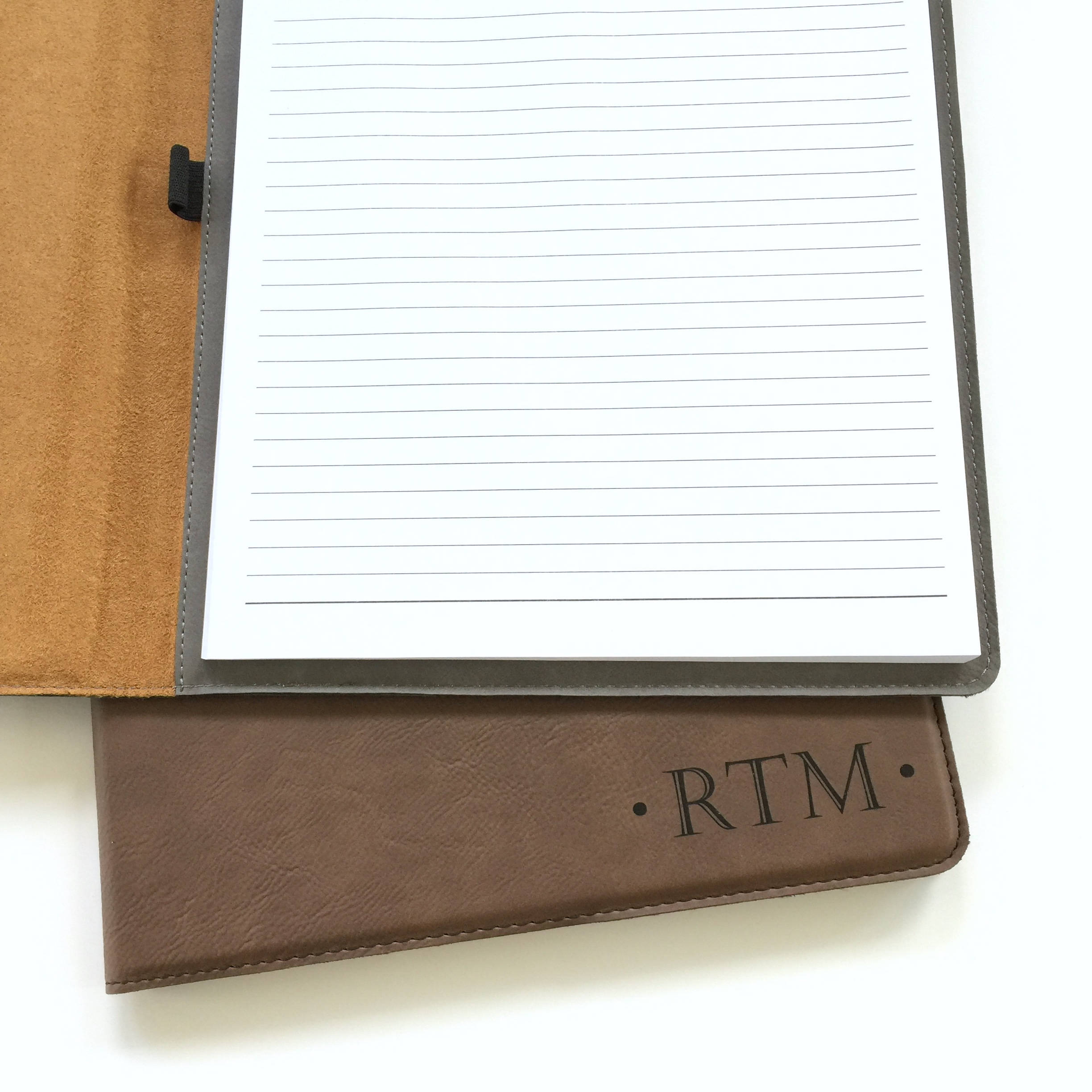 Personalized Portfolio with Notepad Custom Padfolios Etsy.de