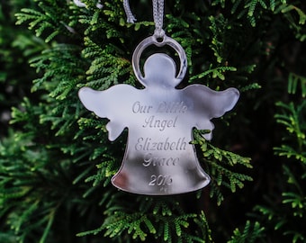 Guardian Angel Ornament Personalized Chistmas Ornaments First Christmas