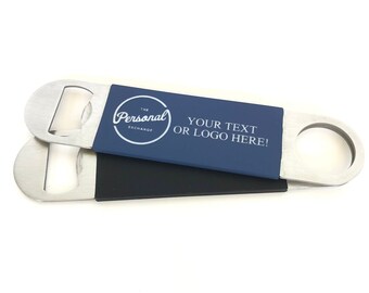 Custom Logo Bottle Opener - Laser Engraved Silicone Promotional Bottle Opener with Logo and Text - Promo Gift