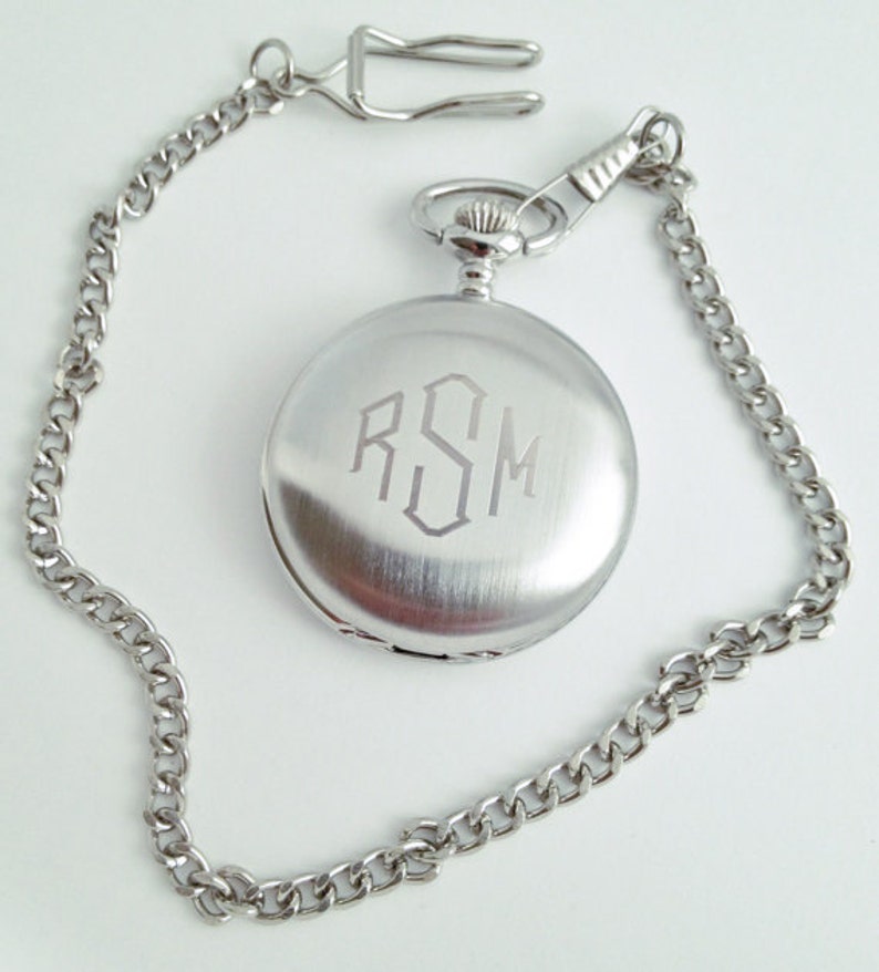 Groom Gift Idea Mens Engraved Pocket Watch Groomsmen Gift Etsy