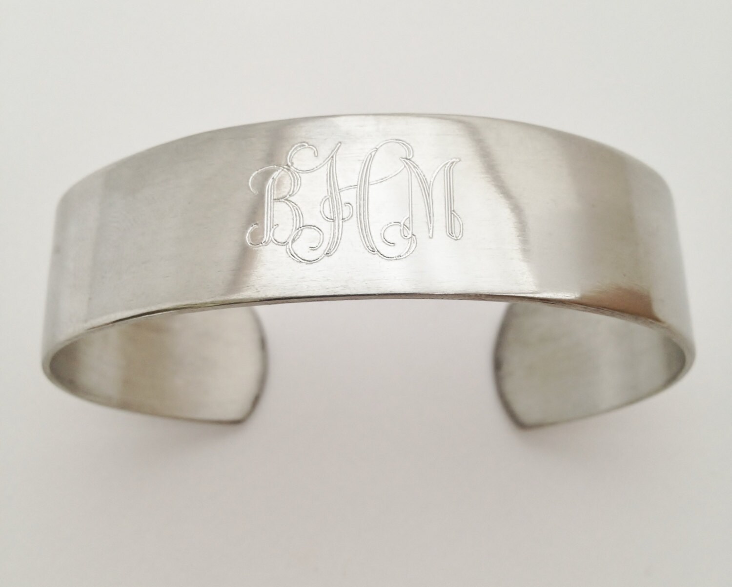 Monogram Cuff Bracelet Personalized for Free Etsy Canada