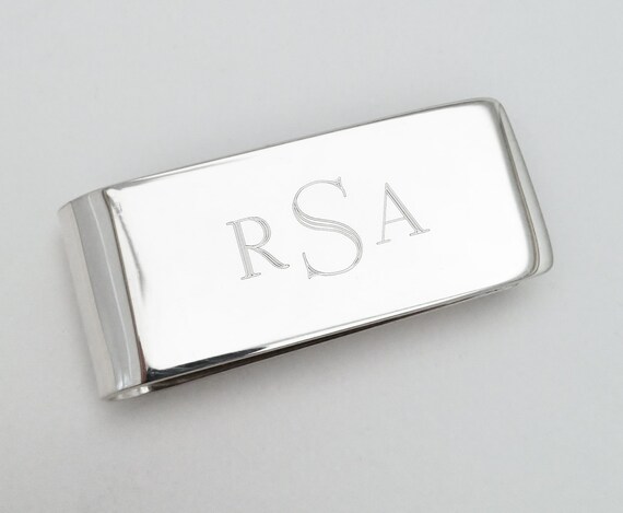 Sterling Silver Engravable Money Clip