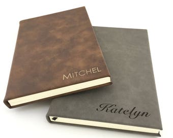 Personalized Journal Custom Engraved Available in 8 Colors