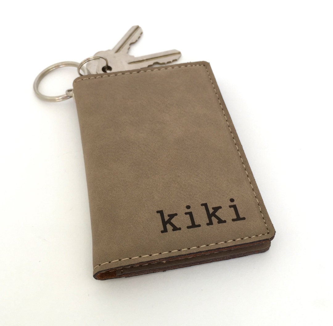 monogram keychain wallet