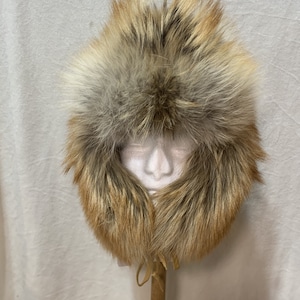 Genuine Red Coyote Fur Trapper Hat