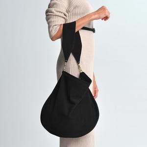 Suede Leather Hobo Bag: Large Shoulder Tote In A Variaty Of Colors