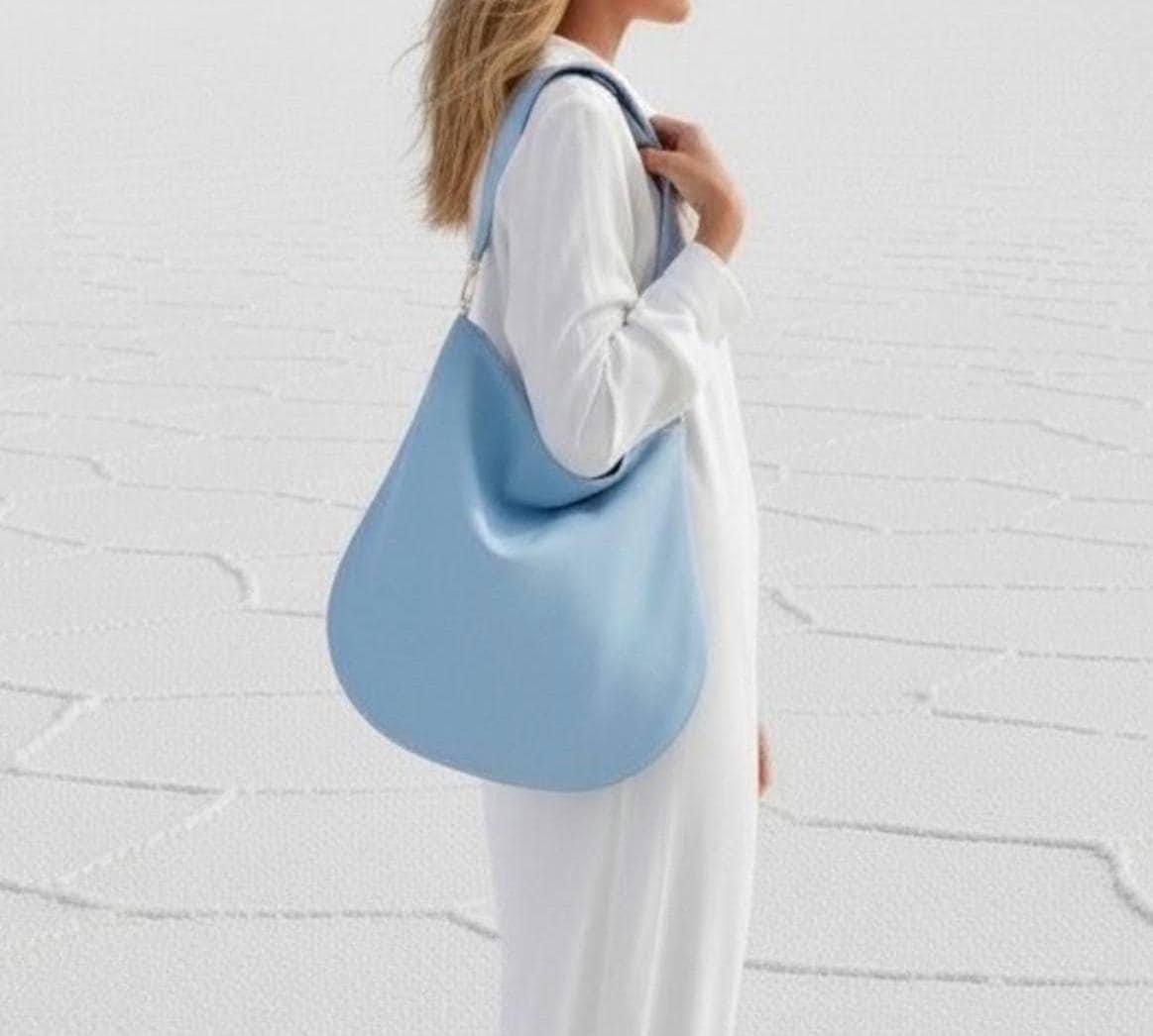 Suede Leather Hobo Bag: Large Shoulder Tote In A Variety Of Colors