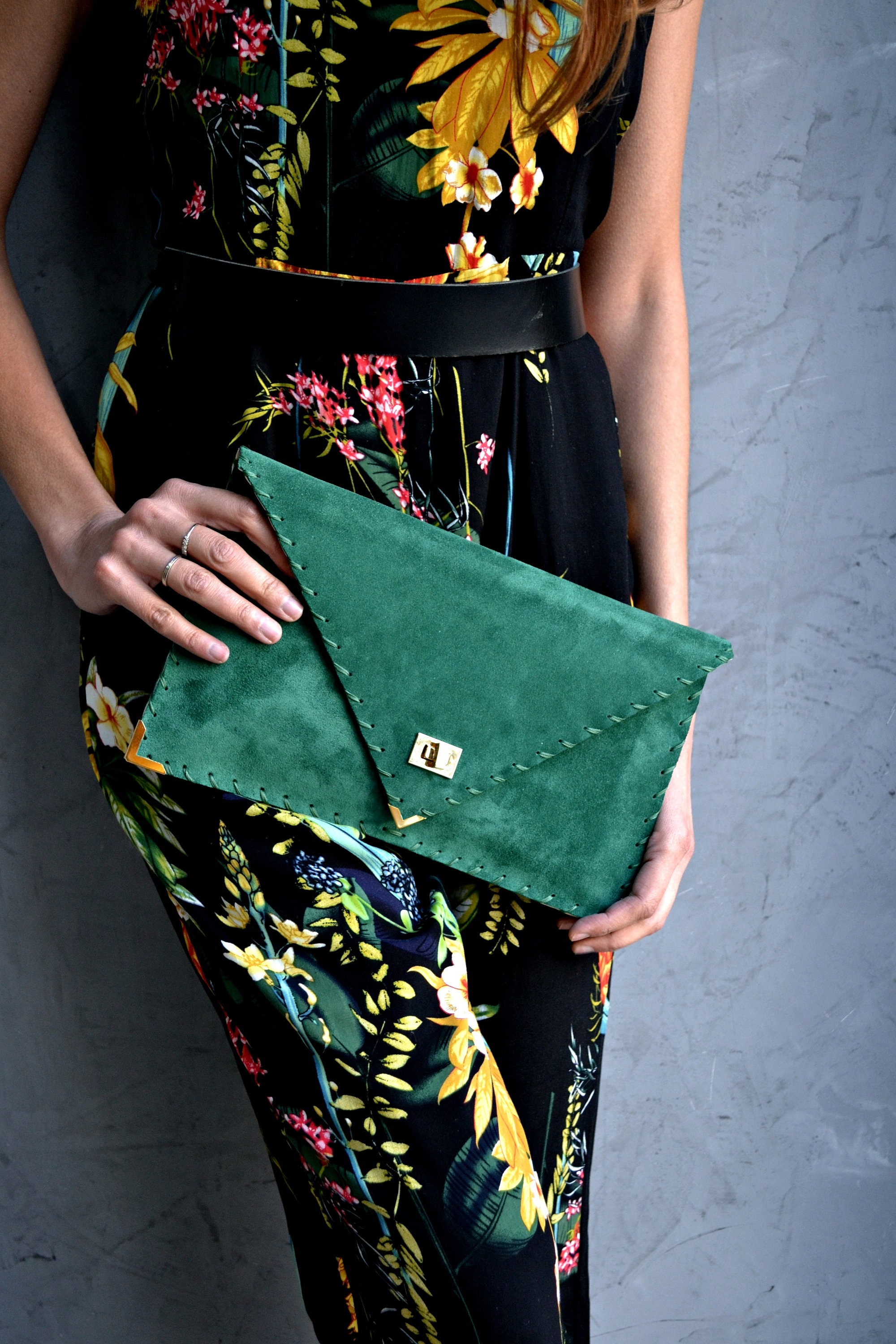 Hermès Courchevel Pochette Green - Green Waist Bags, Handbags - HER552108
