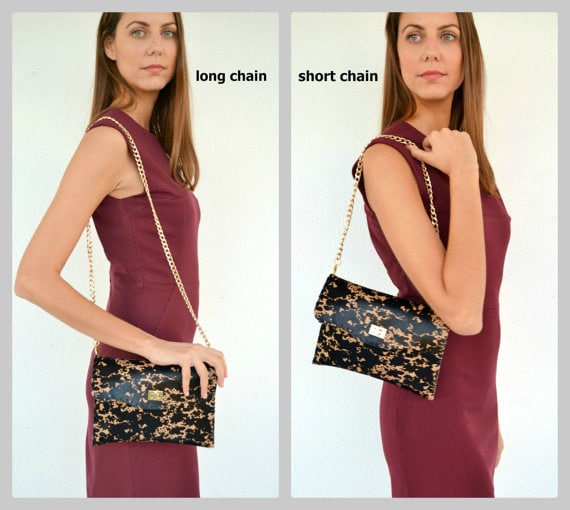 Add a Removable Chain to Your Clutch / Shoulder Chain / Golden 