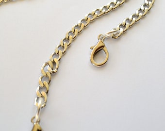Add a removable chain to your clutch / Shoulder chain / Silver chain / Metal chain / From clutch to shoulder bag