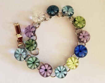 Multi Color Flower Bracelet