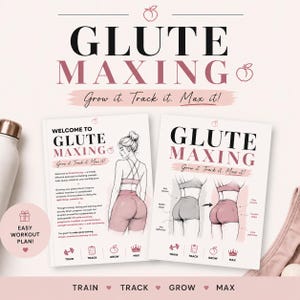 GLUE MAXING - Plan de entrenamiento y seguimiento en Excel / Programa para el crecimiento de los glúteos