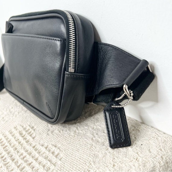 Y2K Vintage Coach Leather Waist Pack Belt Bag 544… - image 4