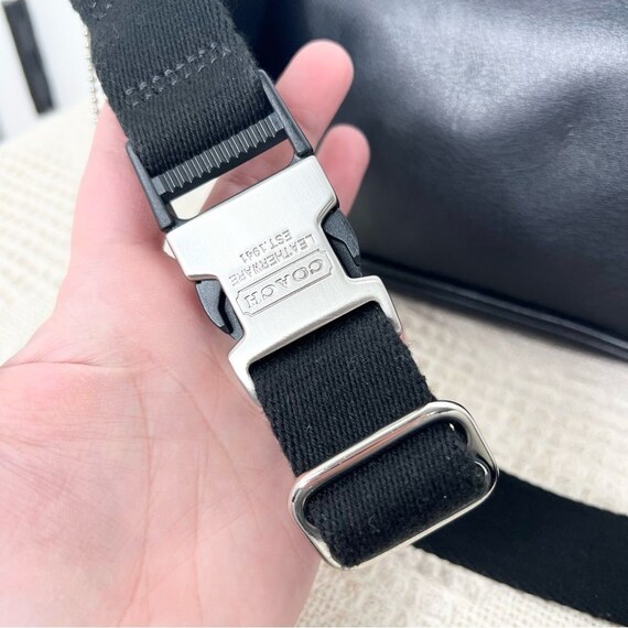 Y2K Vintage Coach Leather Waist Pack Belt Bag 544… - image 9