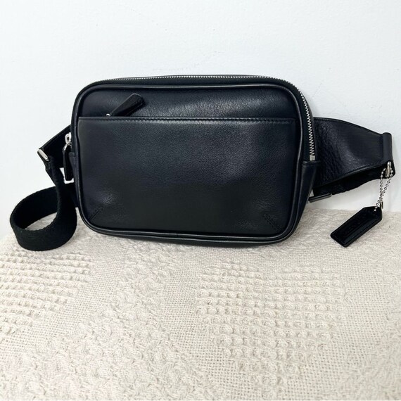 Y2K Vintage Coach Leather Waist Pack Belt Bag 544… - image 1