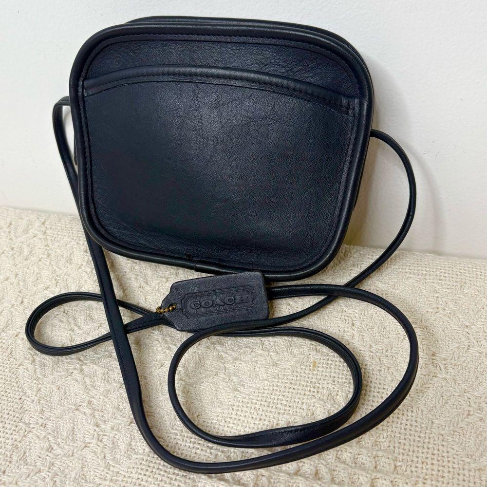 COACH SOHO ブラックレザー ハンドバック Old Coach 9935 Black mini shoulder bag pochette leather with