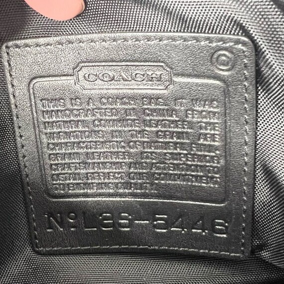 Y2K Vintage Coach Leather Waist Pack Belt Bag 544… - image 3