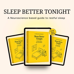 Guide till sömn bättre i natt | Neurovetenskaplig sömnteknik, läggdagsritual (PDF-nedladdning)