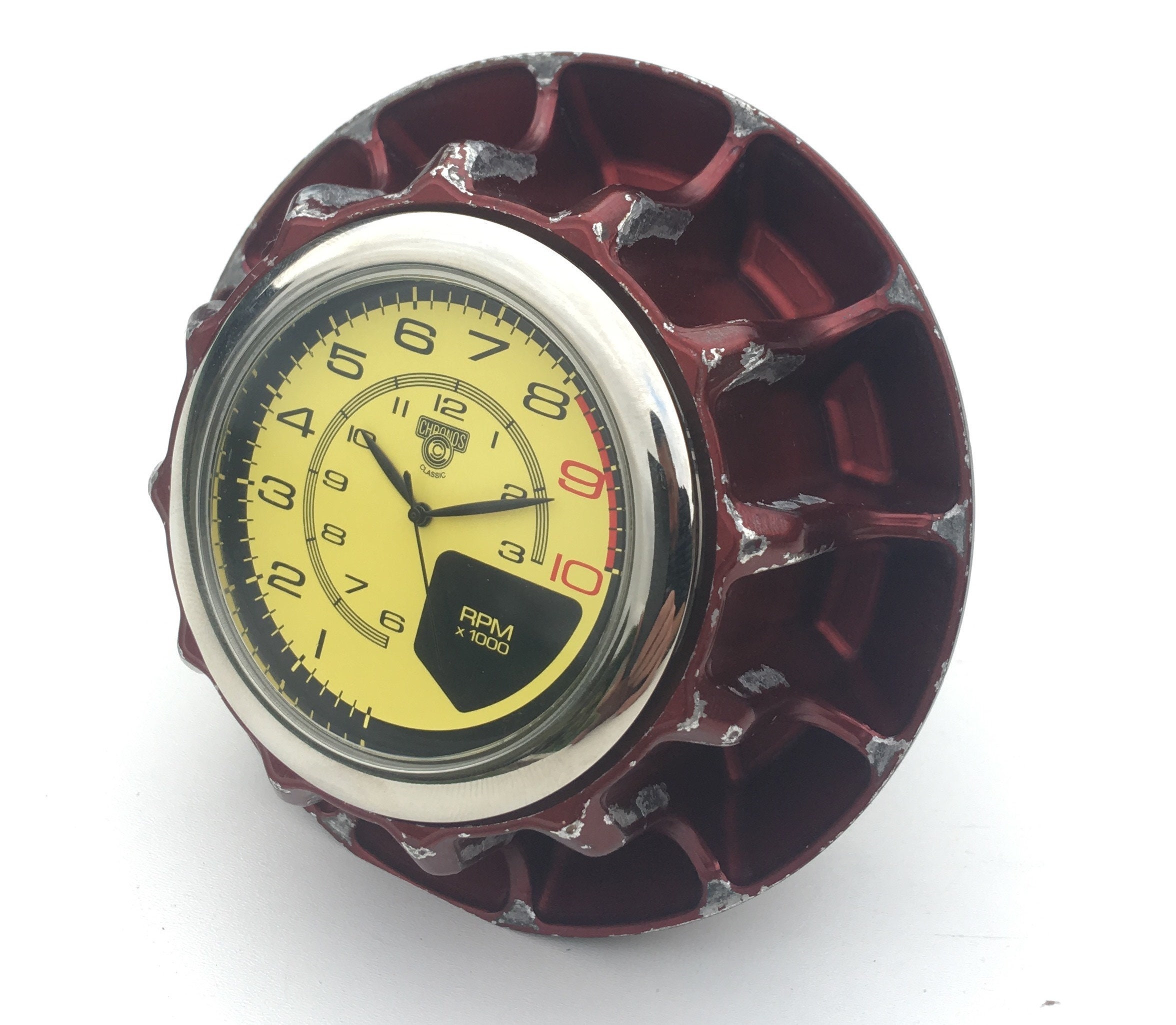 Mercedes F1 Racecar Wheel Nut Desk Or Bedside Clock Unique Etsy