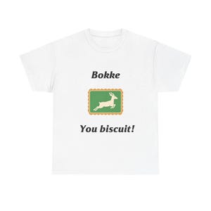 Bokke - You Biscuit Rugby T-Shirt | humorous unisex tee (Black)