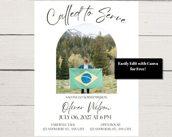 LDS Mission Farewell Invitation
