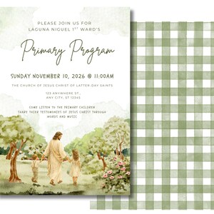 2026 LDS Primary Program Invitation