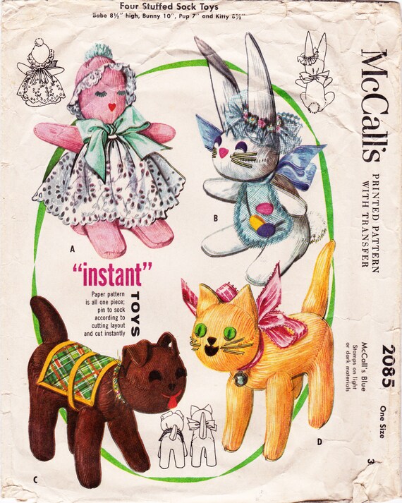vintage stuffed animals 1950's