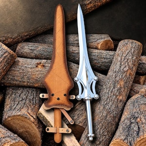 Handmade Fully functional he man power sword High Carbon steel blade with Leather sheath Sword Gift
