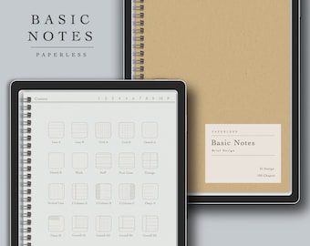 Digital Notebook Set: Cornell Notes, 100 Sections (PDF)
