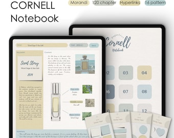 Caderno Digital Cornell: 120 Capítulos, Tema Morandi (PDF)