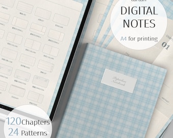 Caderno Digital Tartan: Anotações de Cornell, 120 Capítulos (PDF)