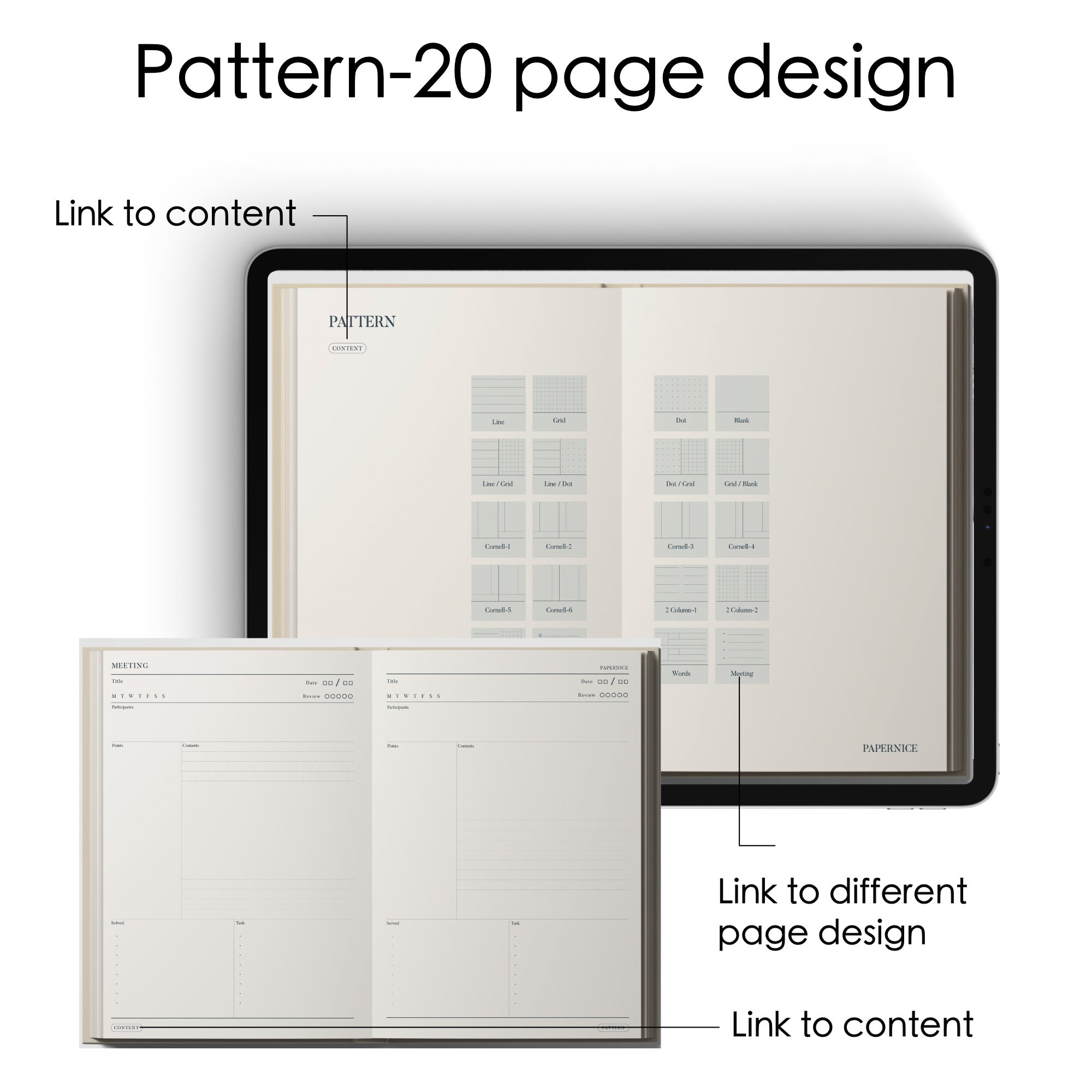 Good Notes Landscape Notebook Blue Landscape Digital Notebook: Goodnotes Notability Template (PDF) - Etsy