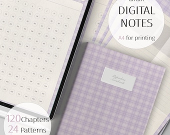 Caderno Digital Cornell Tartan: Goodnotes, Modelo de Notabilidade (PDF)