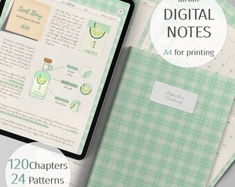 Caderno Digital Tartan: Modelo de Anotações Cornell (PDF)